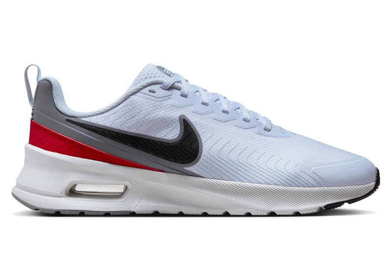 最も完璧な Nike Air Max Nuaxis Football Grey White Gym Red メンズ トップス