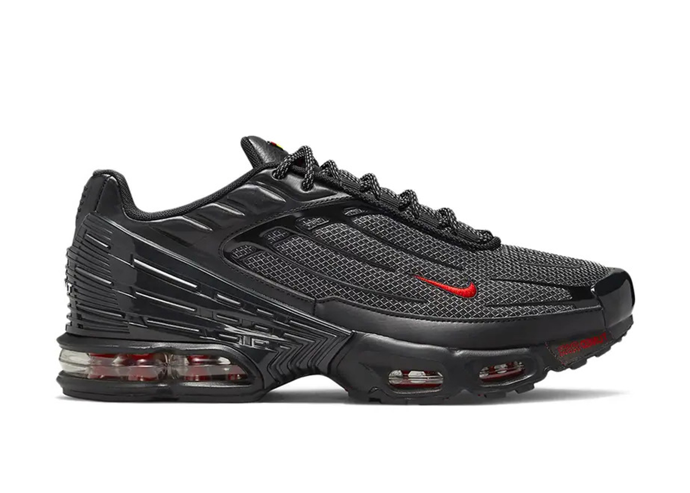 Nike Air Max Plus 3 Black Reflective Silver University Red メンズ ...