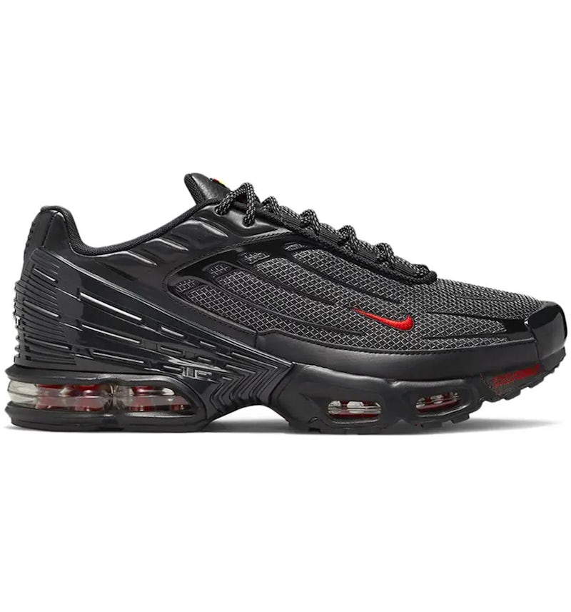 Nike Air Max Plus Black Reflective Silver University Red Men's