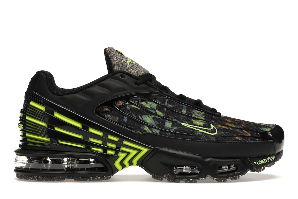 Pre-owned Nike Air Max Plus 3 Crater In Black/multicolor/volt