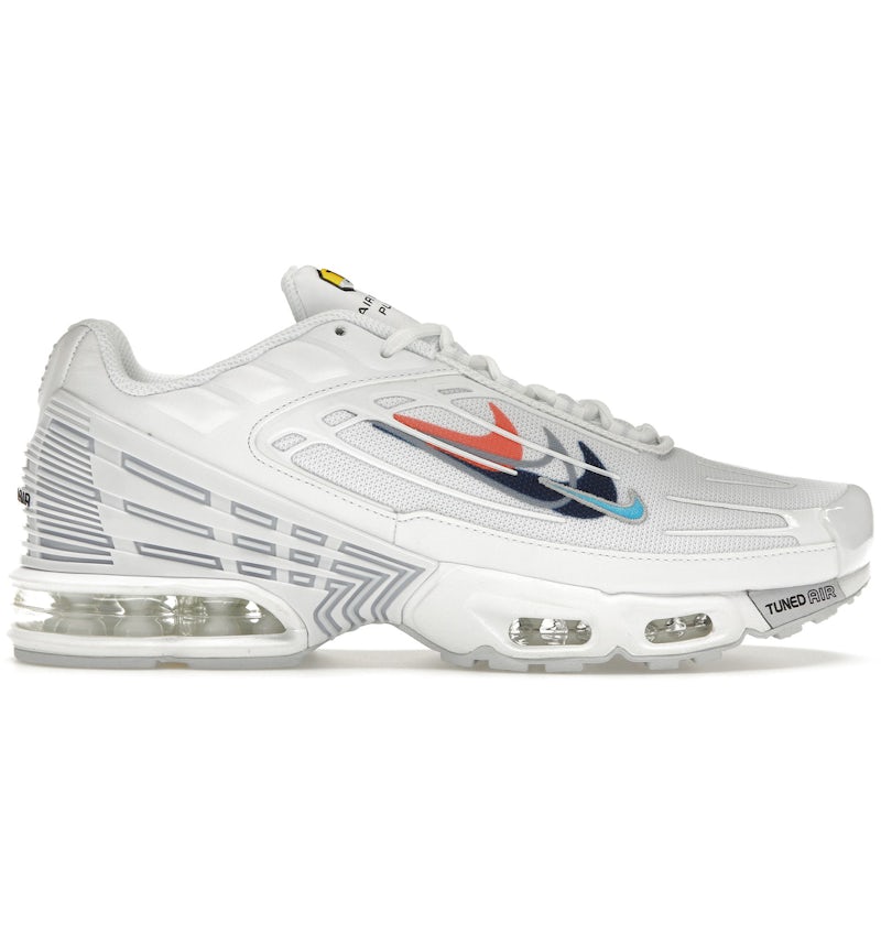 Nike Air Max Plus Multi Swoosh en blanco y azul marino oscuro