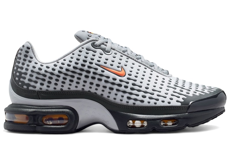 Men's Nike Air Max Plus 7 Smoke Grey Sneakers in Light Smoke Grey/Dark Smoke Grey/Hot Curry