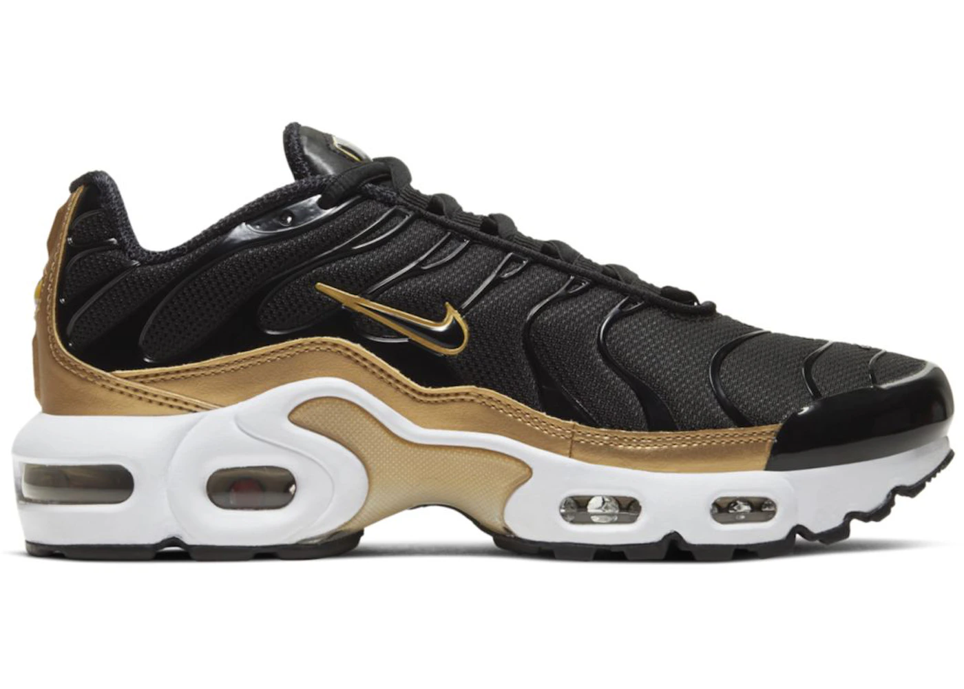 Nike air plus black and gold Clearance