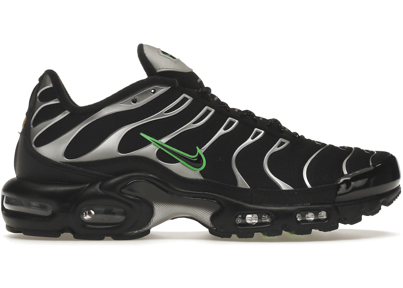 Nike Air Max Plus Black Silver Green Strike Men's DR0139-001 US