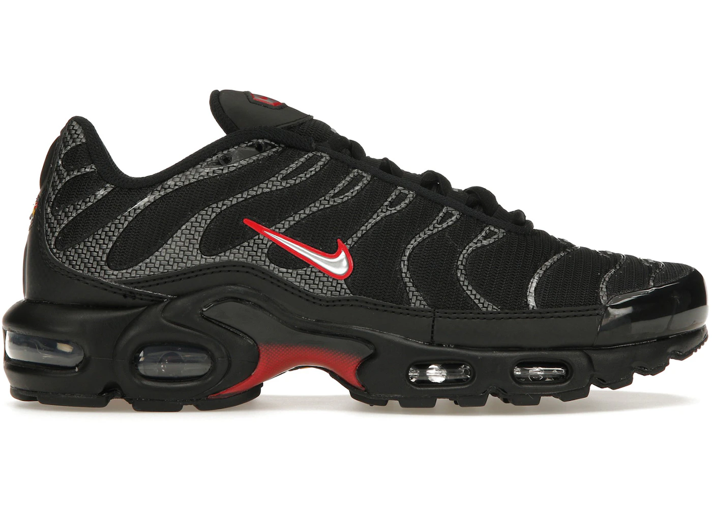Nike Tuned Nike Air Max Plus Black Metallic Silver Nike Air Max