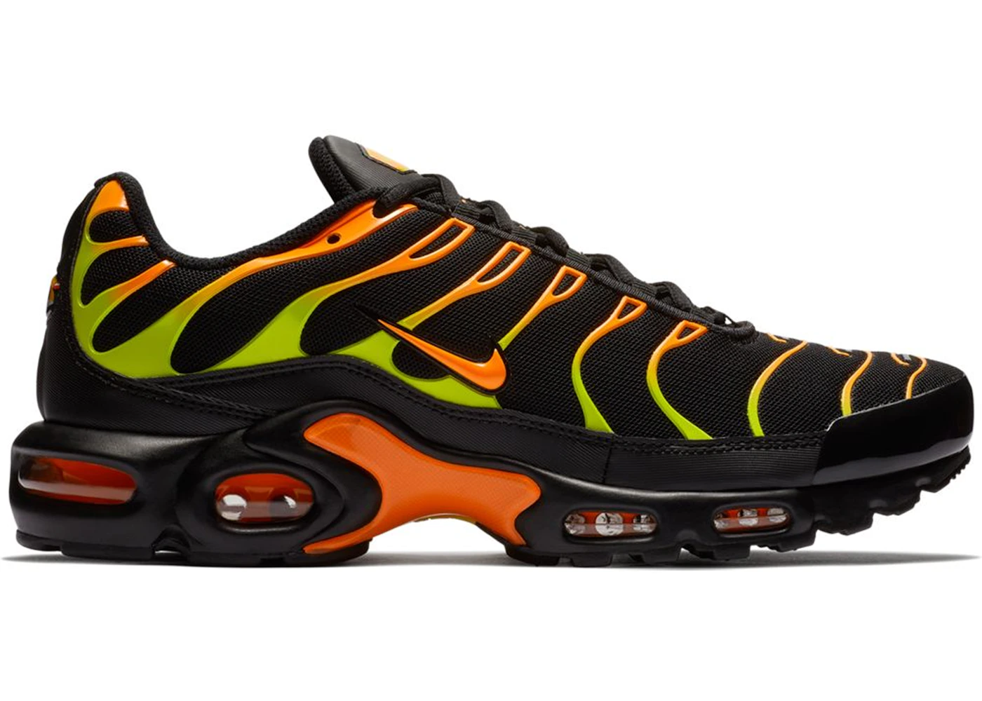 Nike tns hot sale orange and black