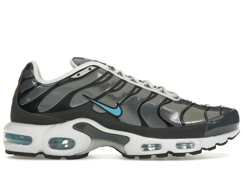 Pre-owned Nike Men's  Air Max Plus Iridescent Sneakers In Black/white In Multi
