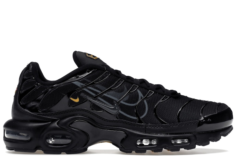 Air max tn plus black and gold sale