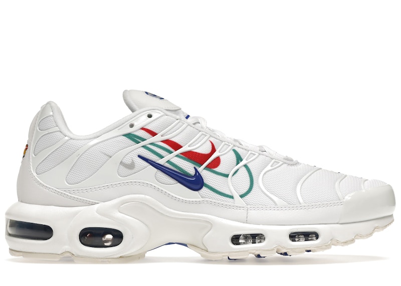 nike air max plus multi-swoosh white