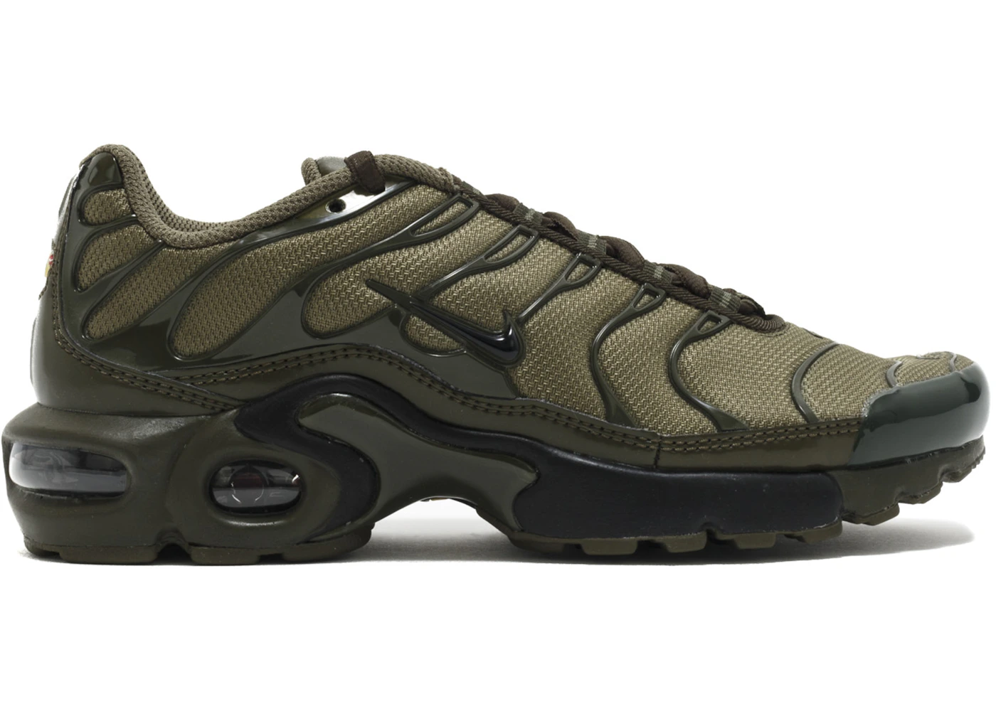 Nike Air Max Plus Olive Cargo GS Kids 655020 200 US