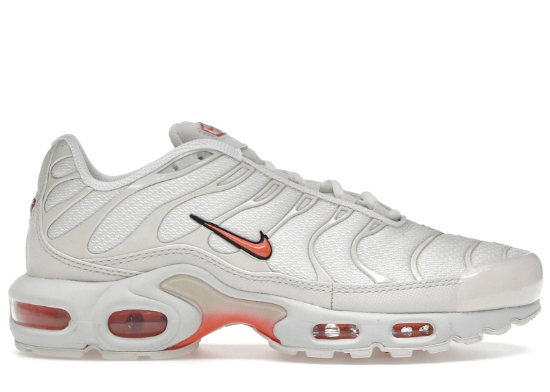 nike air max plus orange and white