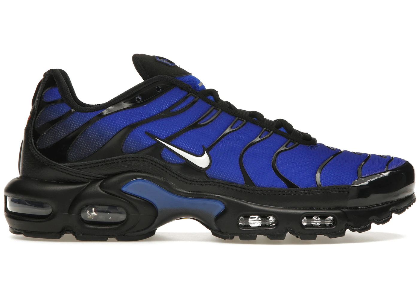 Nike Air Max Plus Premium Black Racer Blue Men's FQ7331-001 GB
