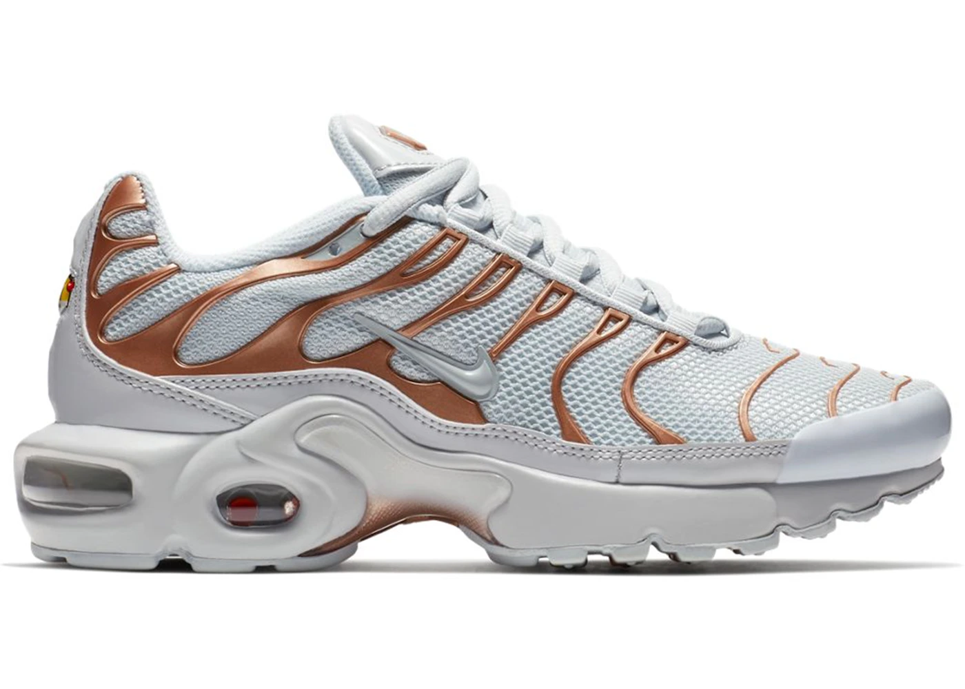 Nike Air Max Plus Pure Platinum Metallic Gold GS Kids 718071