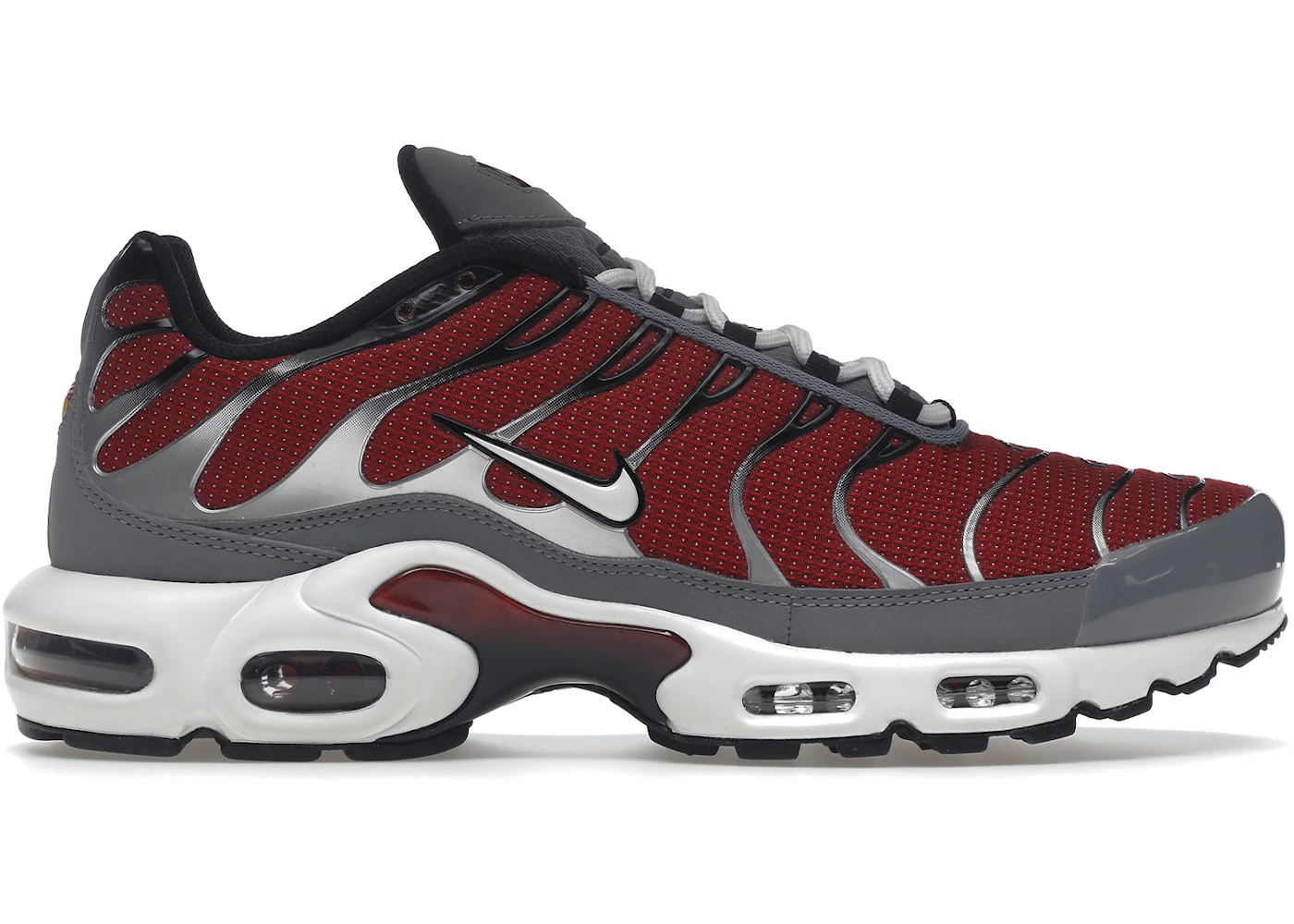 Nike air max plus wolf grey and university red Clearance
