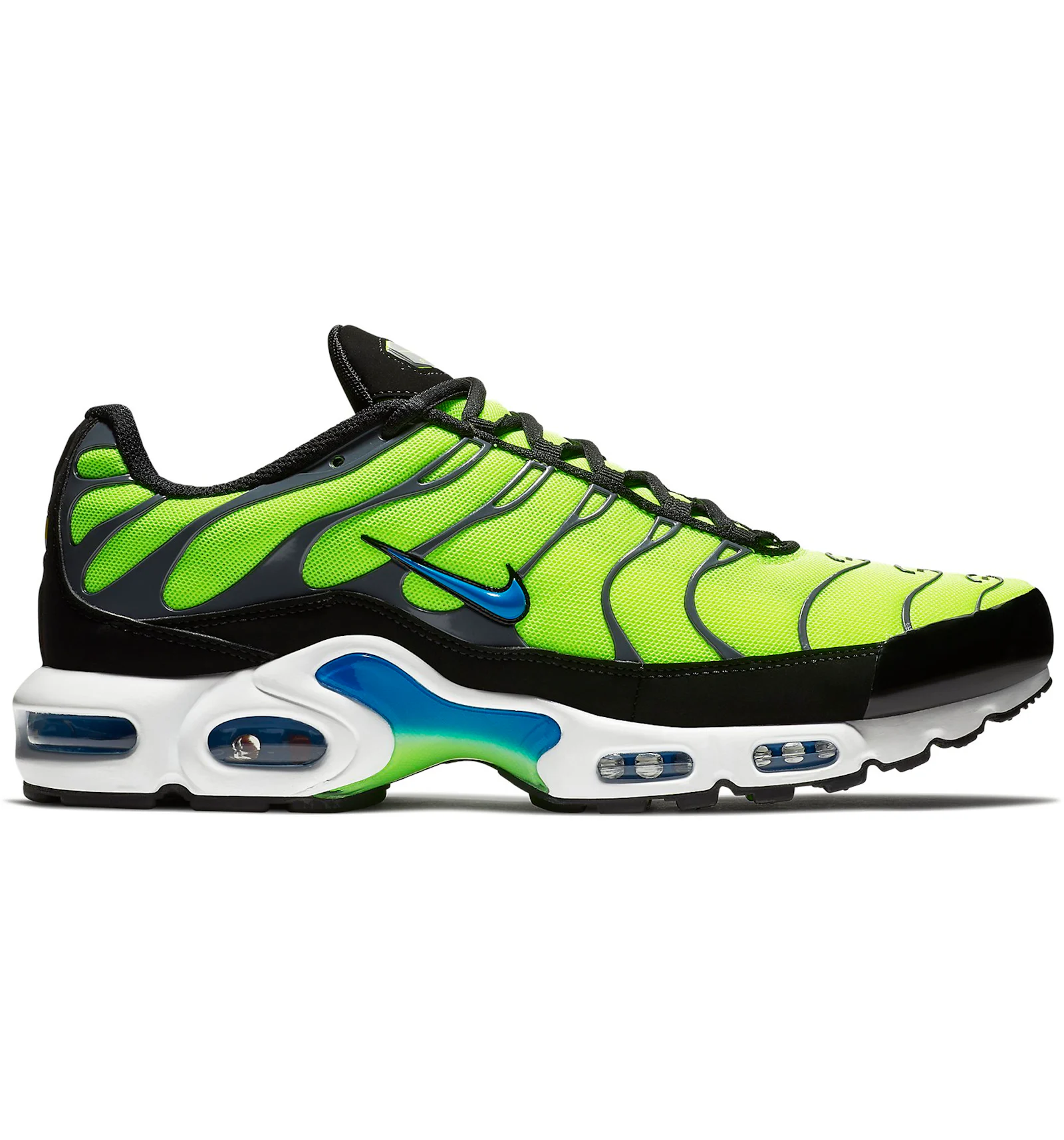 Nike air max plus neon green sales