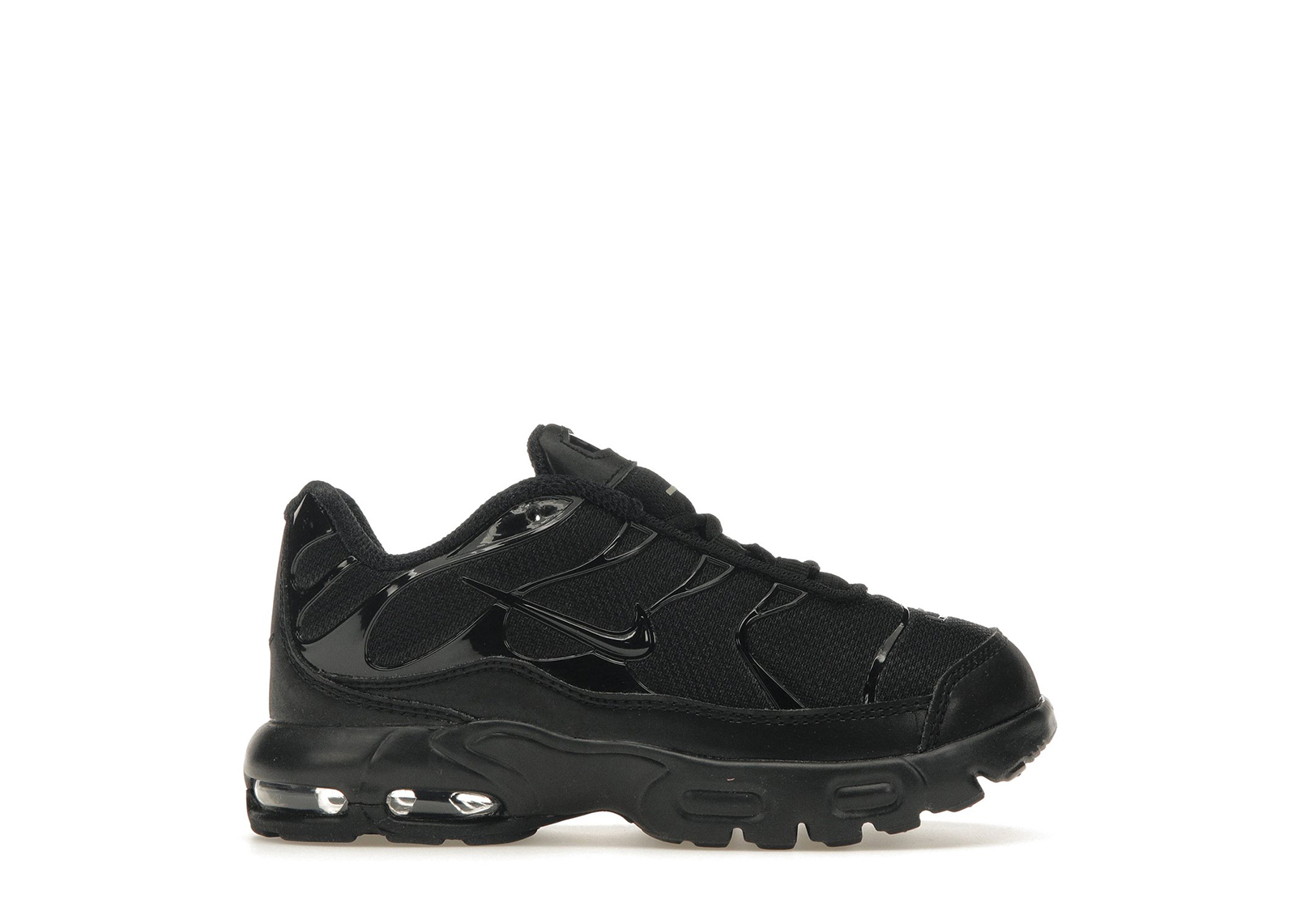 Nike Air Max Plus Triple Black TD Toddler CD0611 001 US