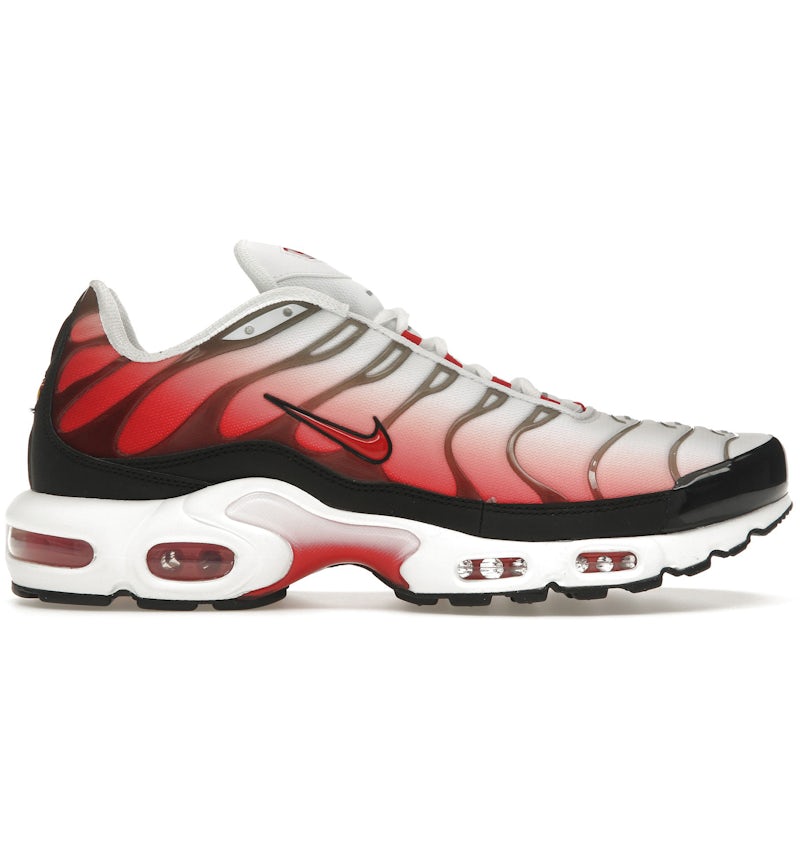 Nike Air Max Plus White Black University Red Men's HM9611-100 GB