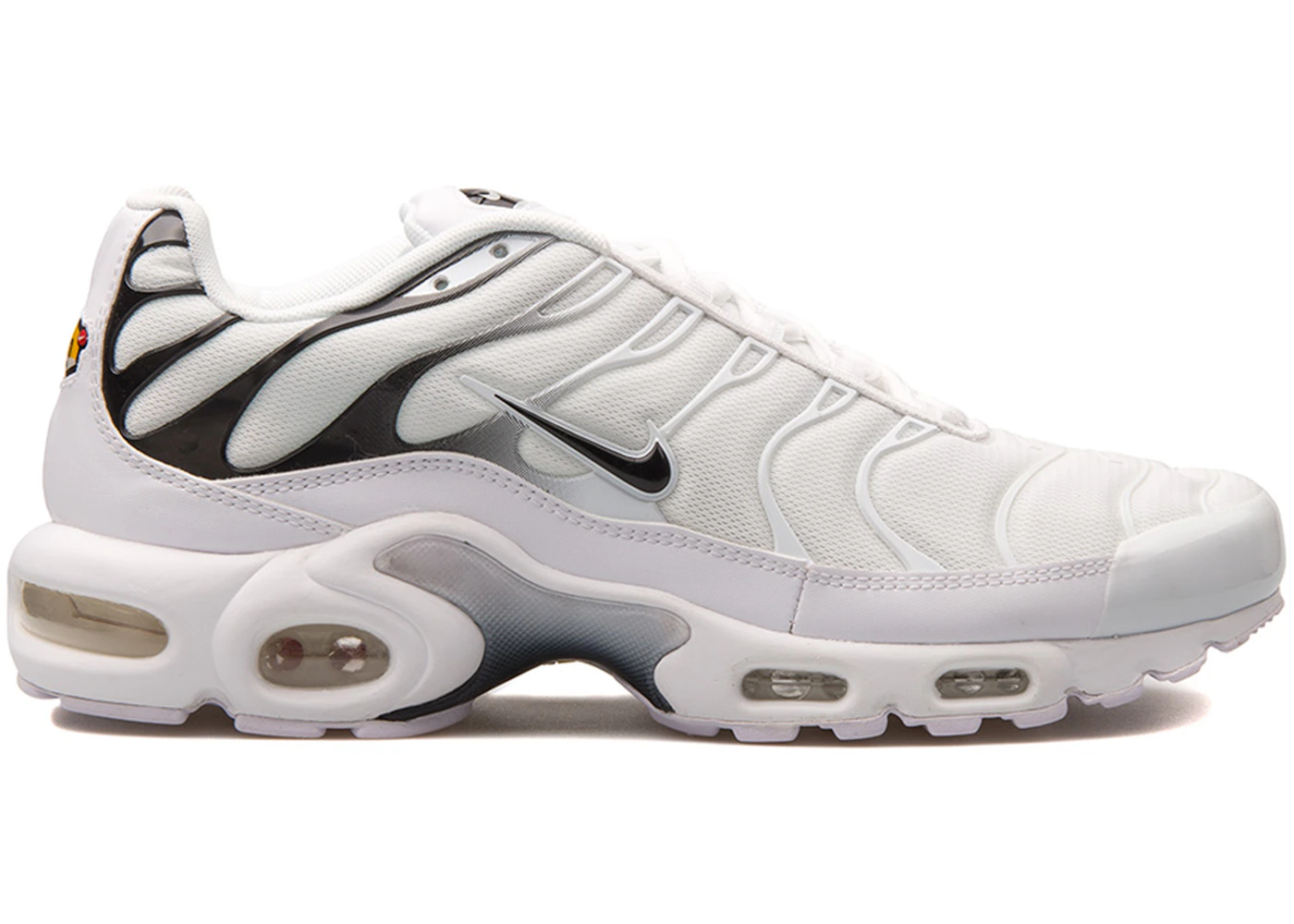 Nike Air Max Plus White Black Men s 852630 100 US