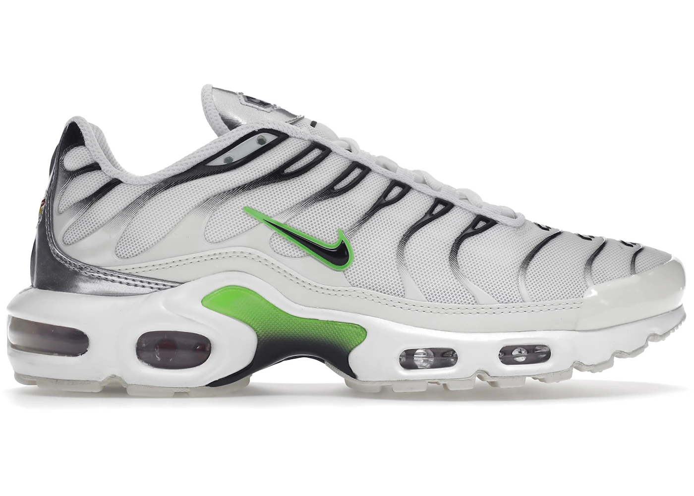 Nike tn air max plus white silver Clearance
