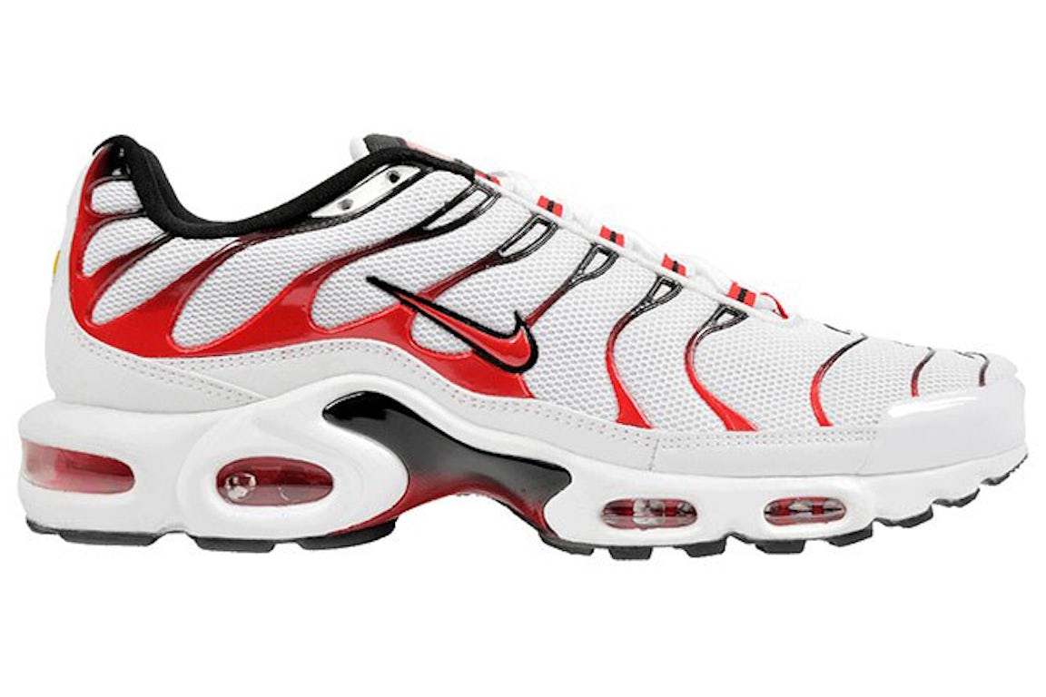 Nike Air Max Plus White Red Black Men's - 604133-165 - US