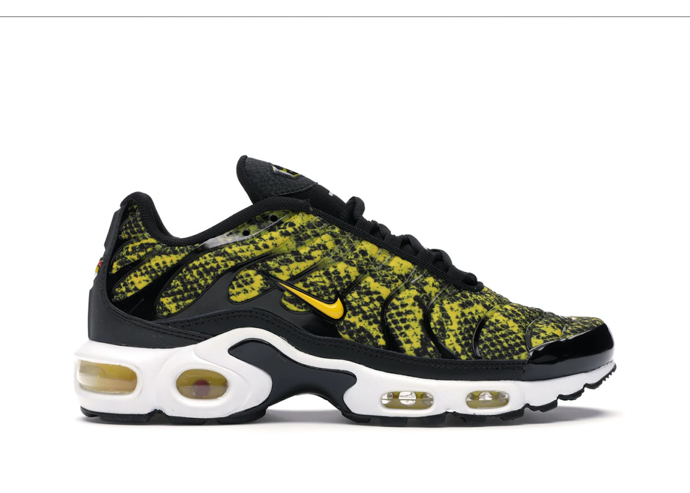Air max plus yellow 2025 black