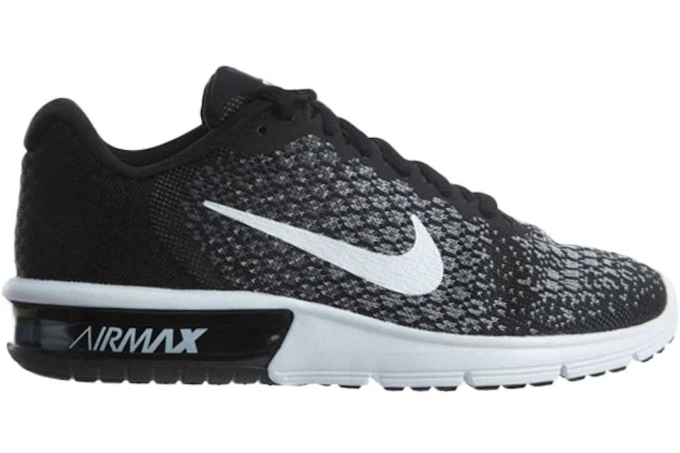 Nike Air Max Sequent 2 Black White-Dark Grey (Women's)