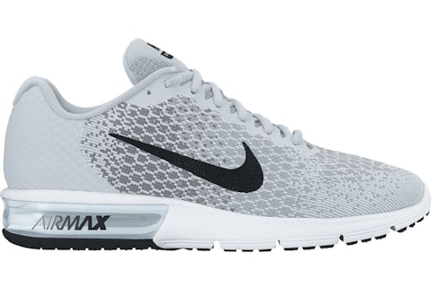 Nike Air Max Sequent 2 Pure Platinum Black Women s 852465 001 US