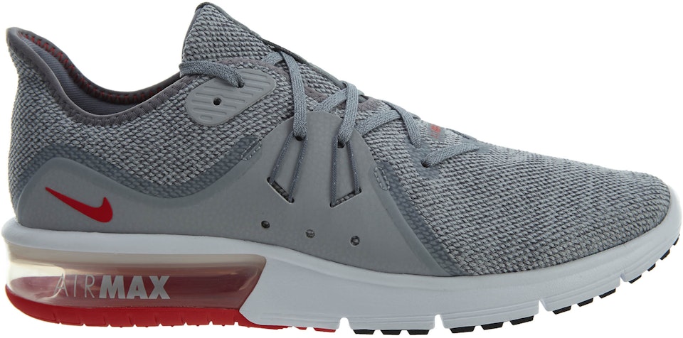 Nike Air Max Sequent 3 Grey University Red Men's - 921694-060 - US