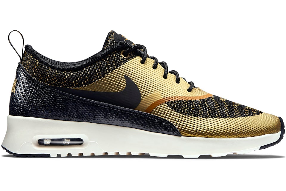 Nike Air Max Thea Jacquard Bronzine Black Women s 718646 700 US