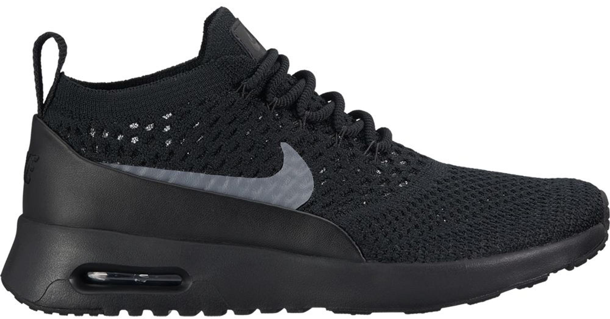 nike air max thea ultra black and white trainers