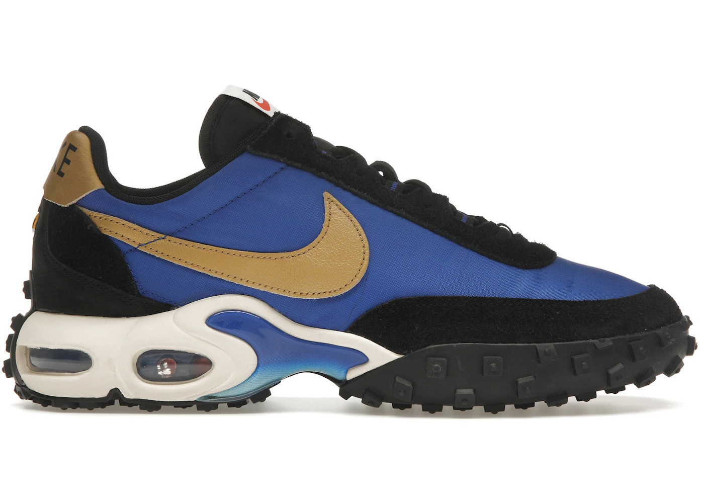 Nike Air Max Waffle Racer SP Hyper Blue Metallic Gold Men's - FV6946 ...