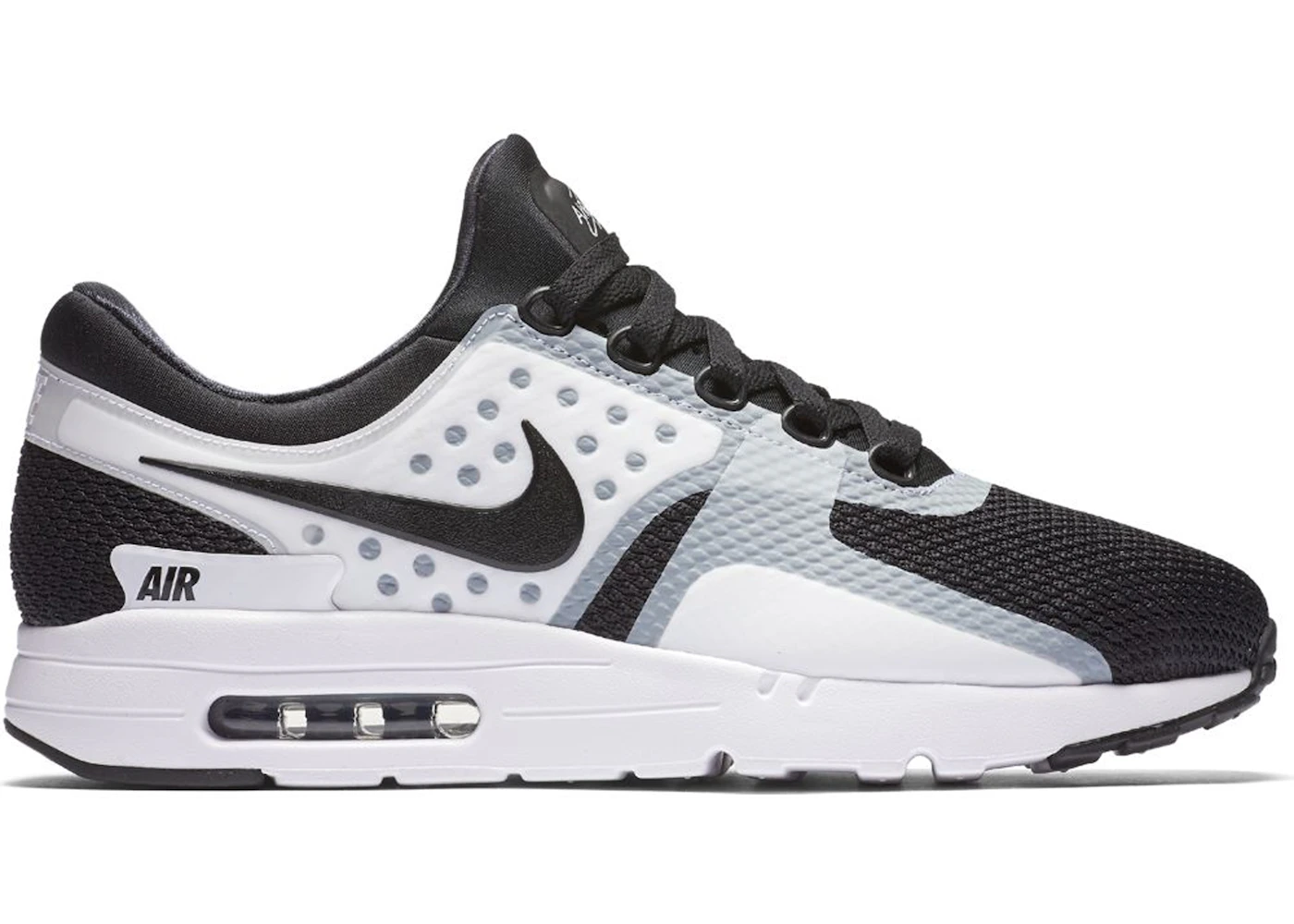 Nike air max zero black and white best sale