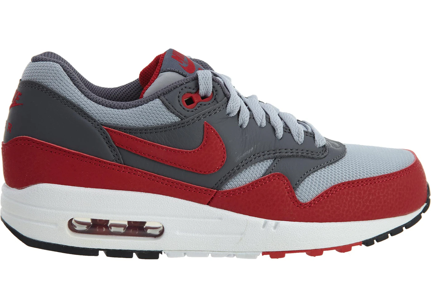 Nike air max 1 essential red grey Outlet
