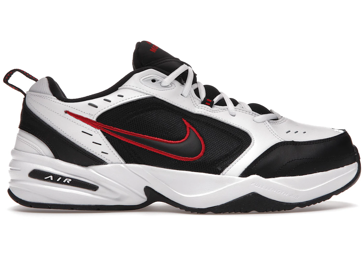 Nike Air Monarch Iv 4e Wide White Red 101 Nike Air Monarch Iv 4e Wide White Red 101