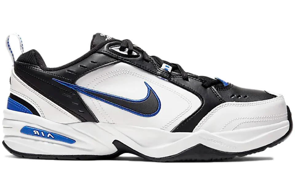 Nike Air Monarch IV Black White Royal Blue Men's - 415445-002 - US