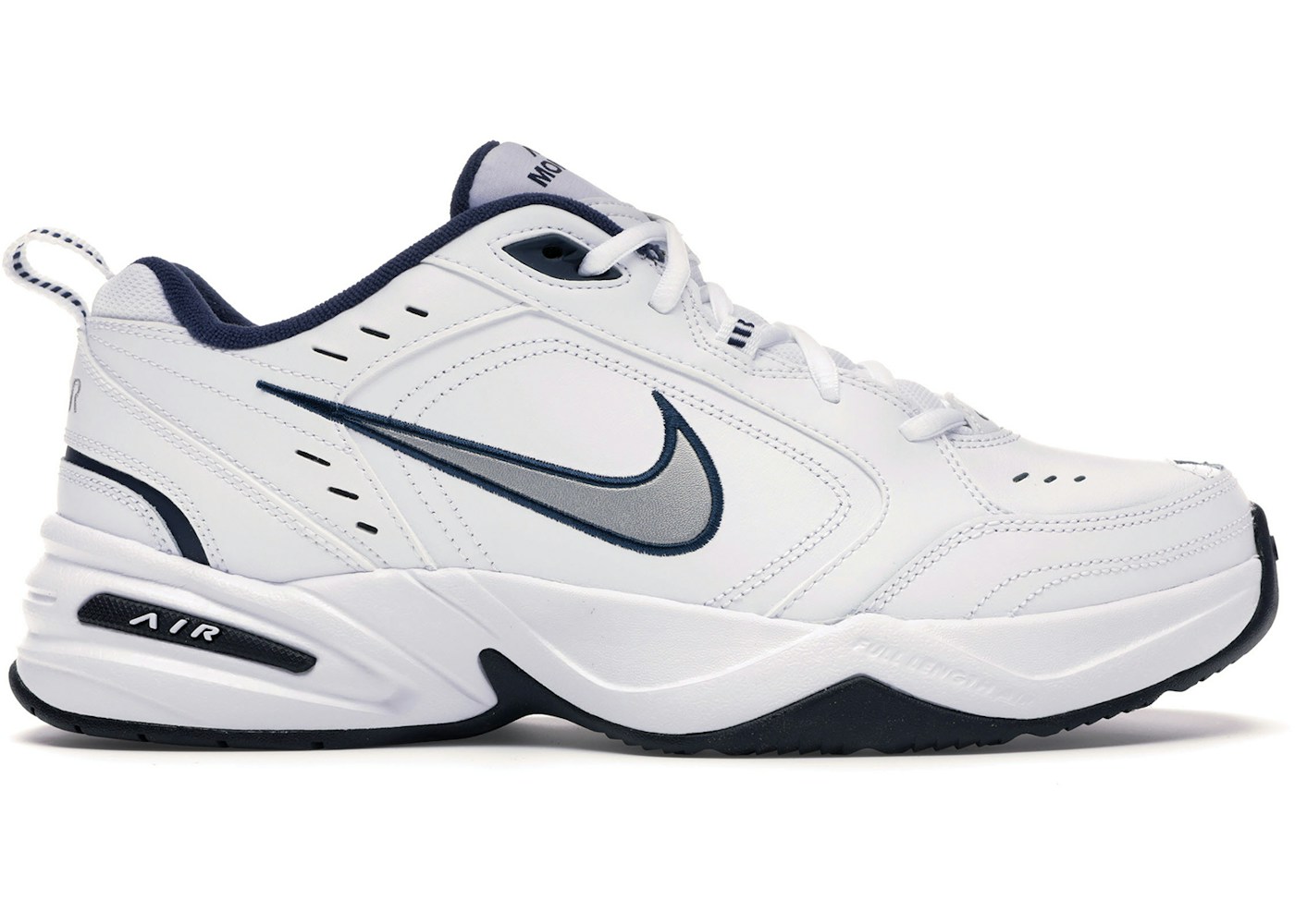 Nike Air Monarch Iv White Navy 102 Nike Air Monarch Iv White Navy 102