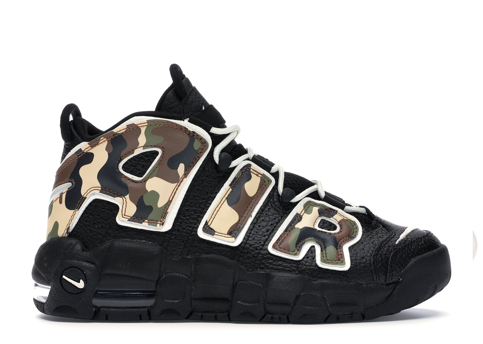 nike air uptempo 96 black and white