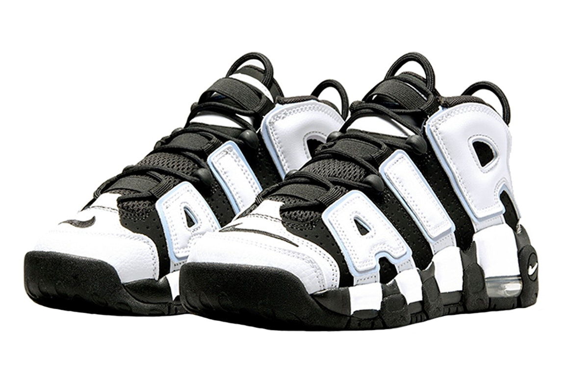 Pre-owned Nike Air More Uptempo 96 Cobalt Bliss (gs) In Black/white/multi-color