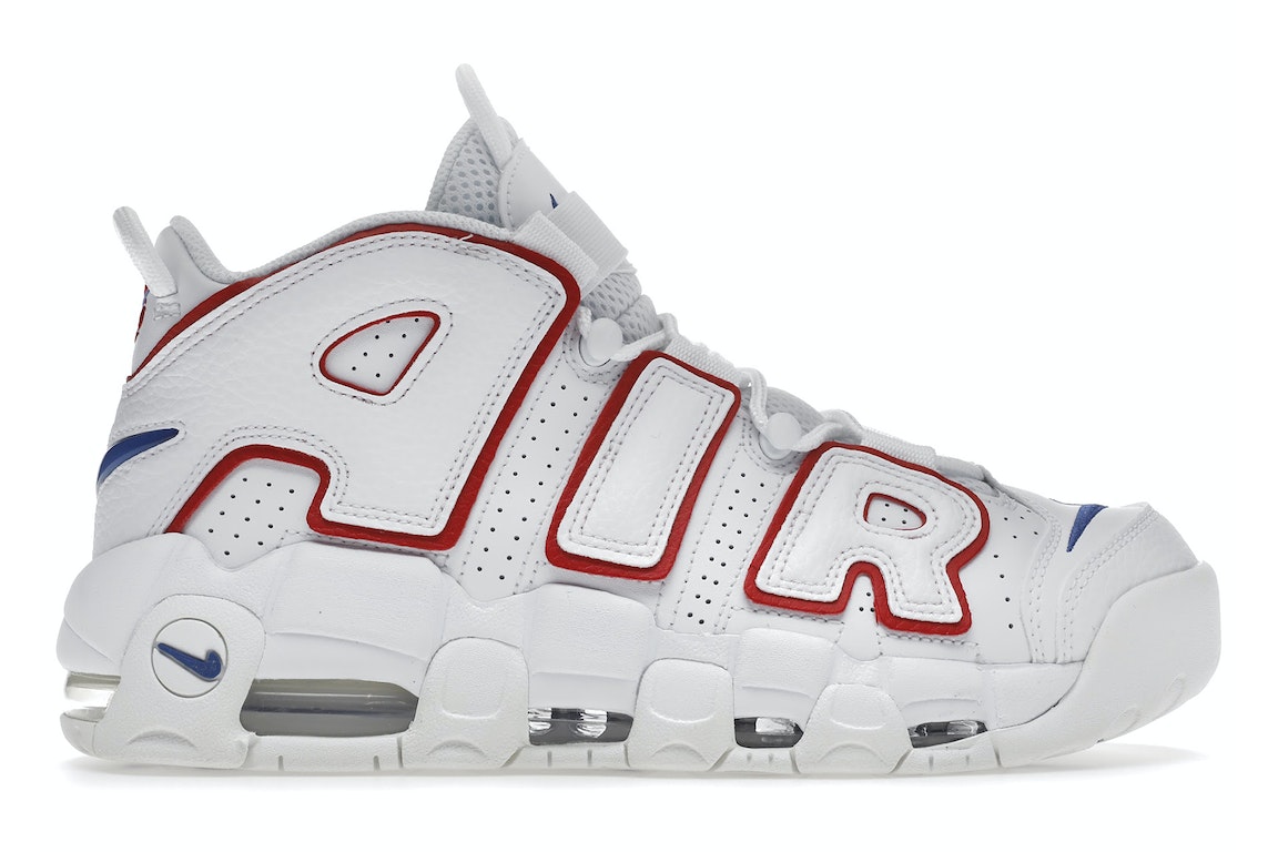 Pre-owned Nike Air More Uptempo 96 Usa In White/university Red/sail