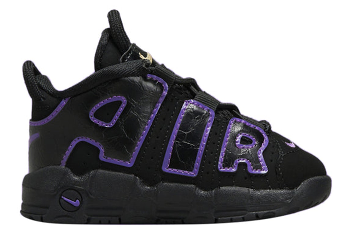 Pre-owned Nike Air More Uptempo Action Grape (td) In Black/white/metallic Gold
