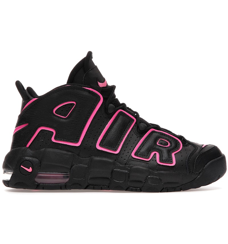 Nike Air More Uptempo Negro Rosa Blast (para escolares) 415082