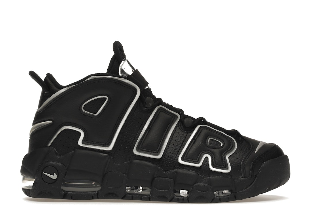 Pre-owned Nike Air More Uptempo Black Silver (women's) In Black/silver/black