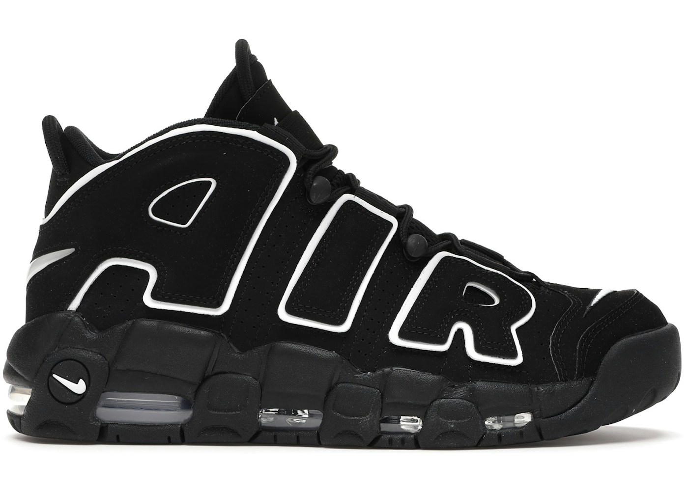 Nike Air More Uptempo Black White 16 002 Nike Air More Uptempo Black White 16 002