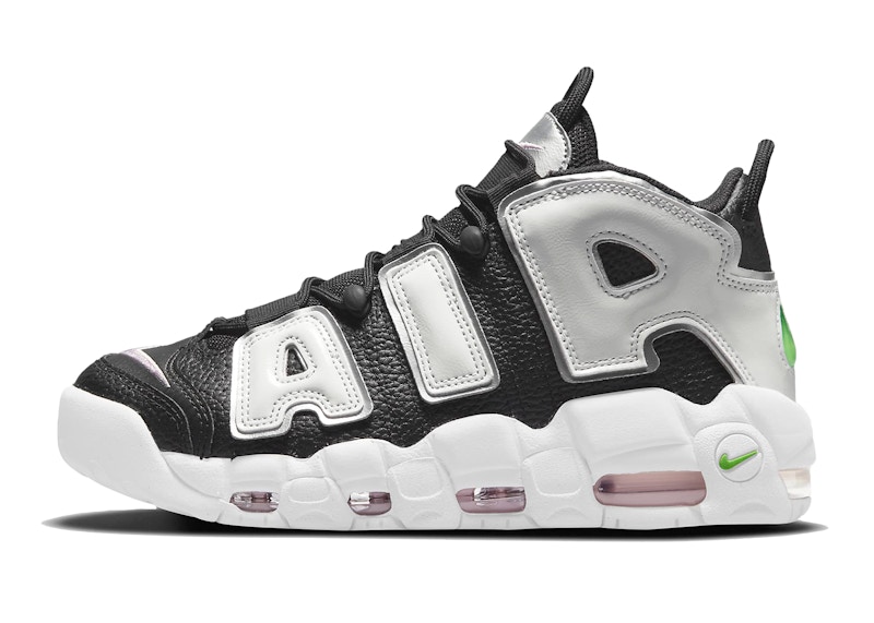 Nike Air More Uptempo Black White Green (Women's) - DN8008