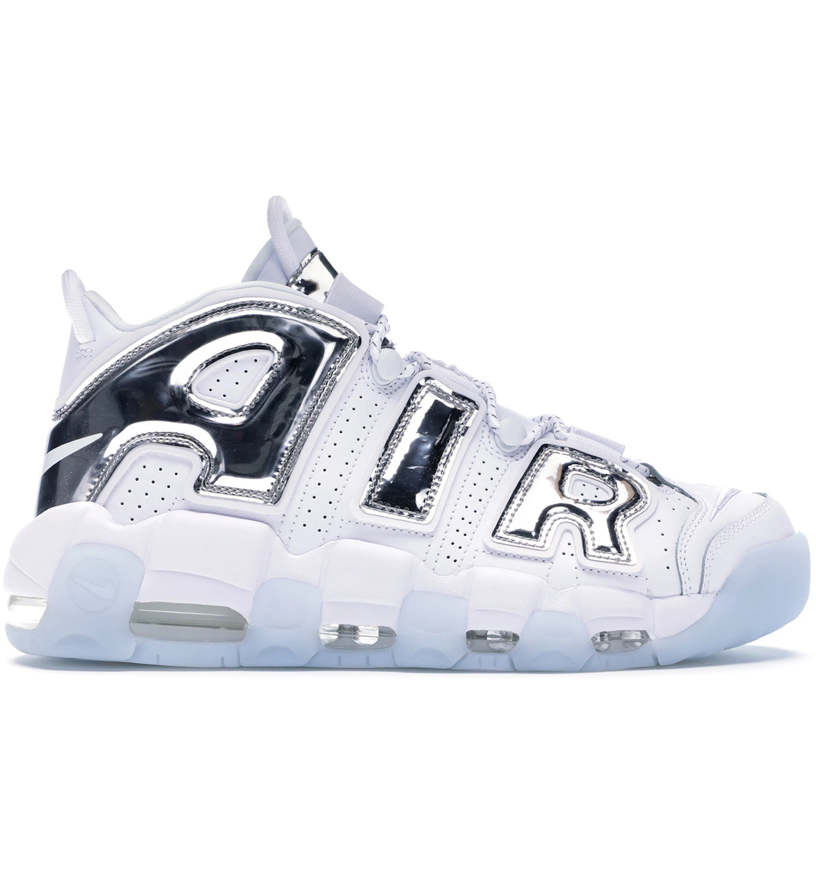 Air uptempo white and silver Clearance