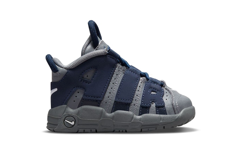 Nike Air More Uptempo Cool Grey Midnight Navy TD Toddler