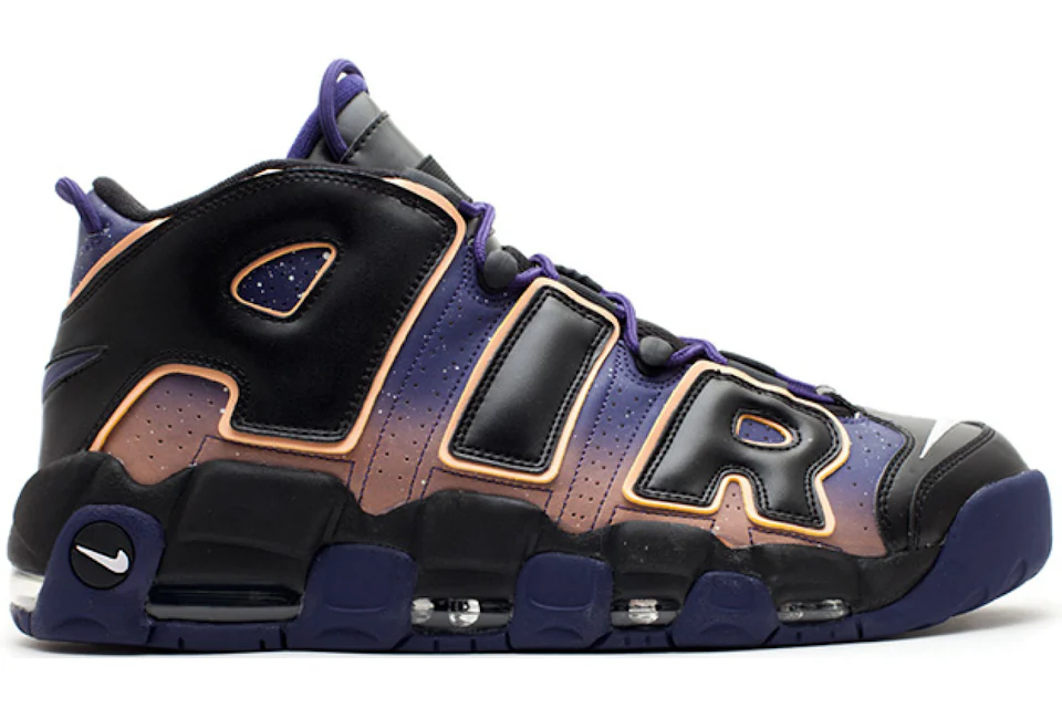 Air uptempo top black and gold
