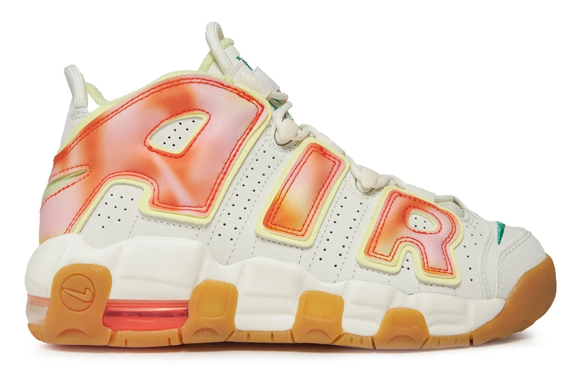 Pre-owned Nike Air More Uptempo Everything You Need (gs) In Sail/luminous Green/gum Light Brown