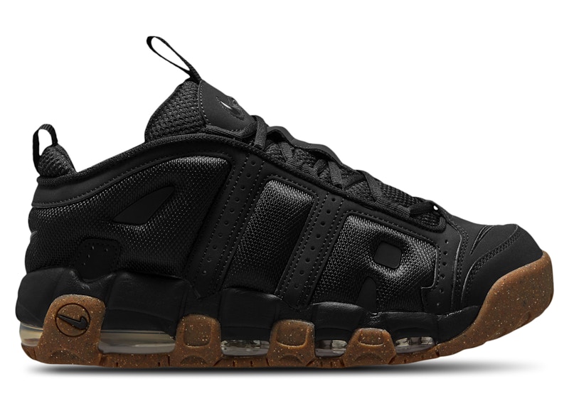 Nike Air More Uptempo Low Black Gum