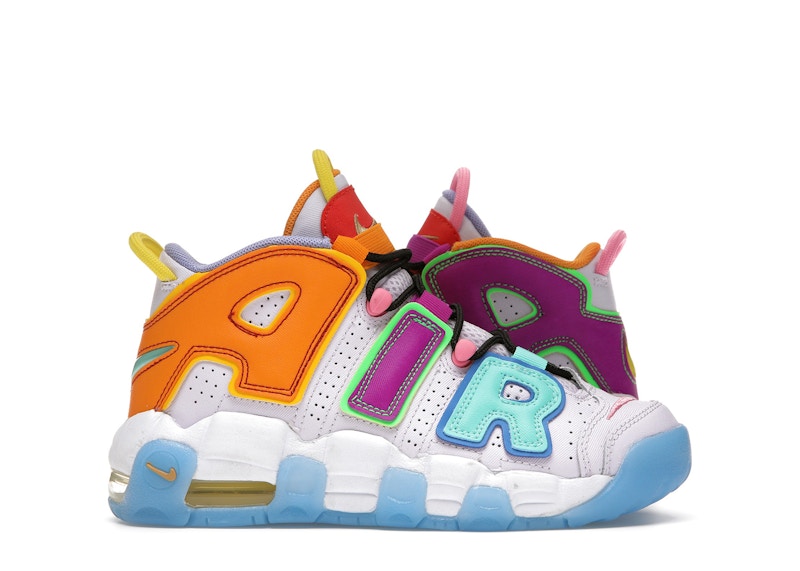 nike uptempo colorful